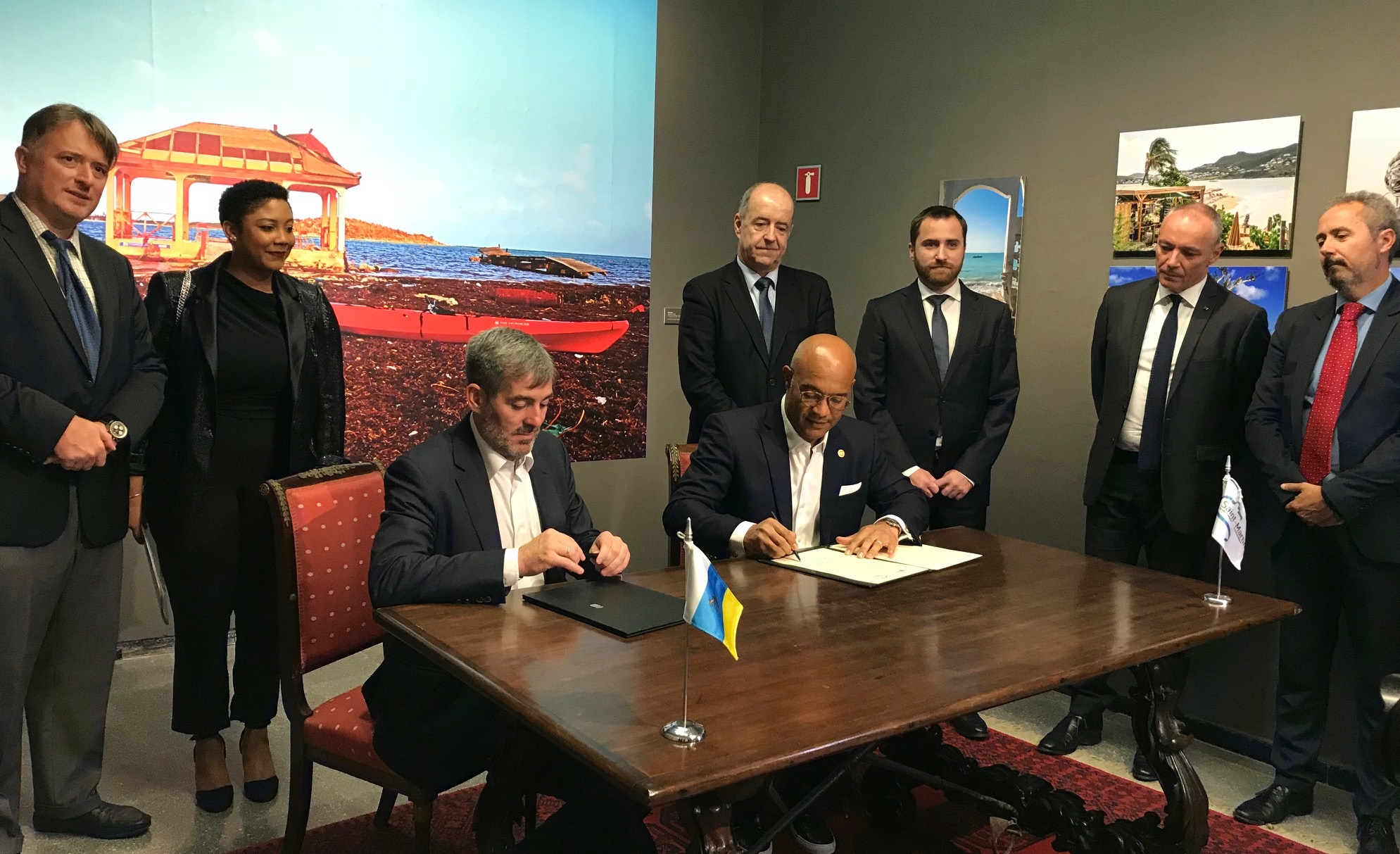 Signature du Mémorandum of Understanding entre la collectivité de Saint-Martin et les îles Canaries