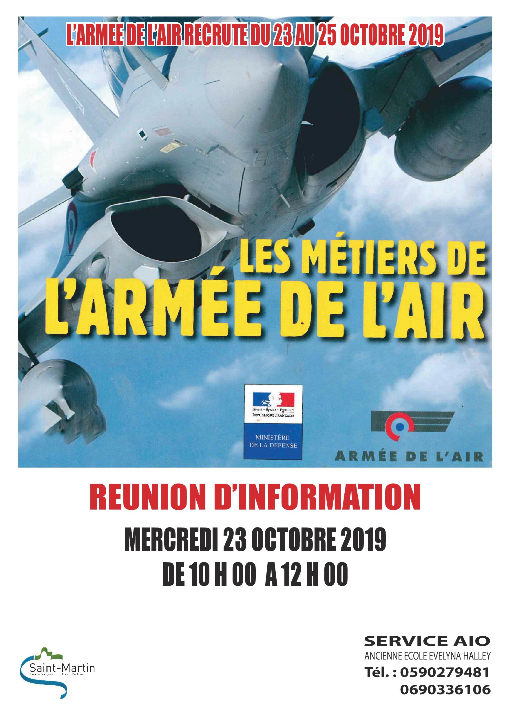Réunion d'information: L'Armée de l'air à  Saint-Martin