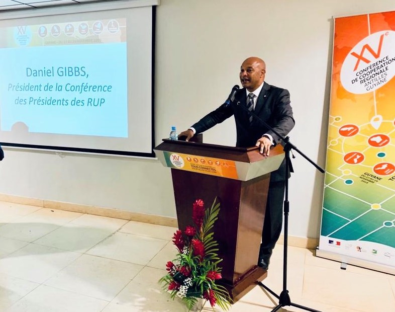 Le prsident Daniel Gibbs se rend  la XVe CCRAG en Guyane 