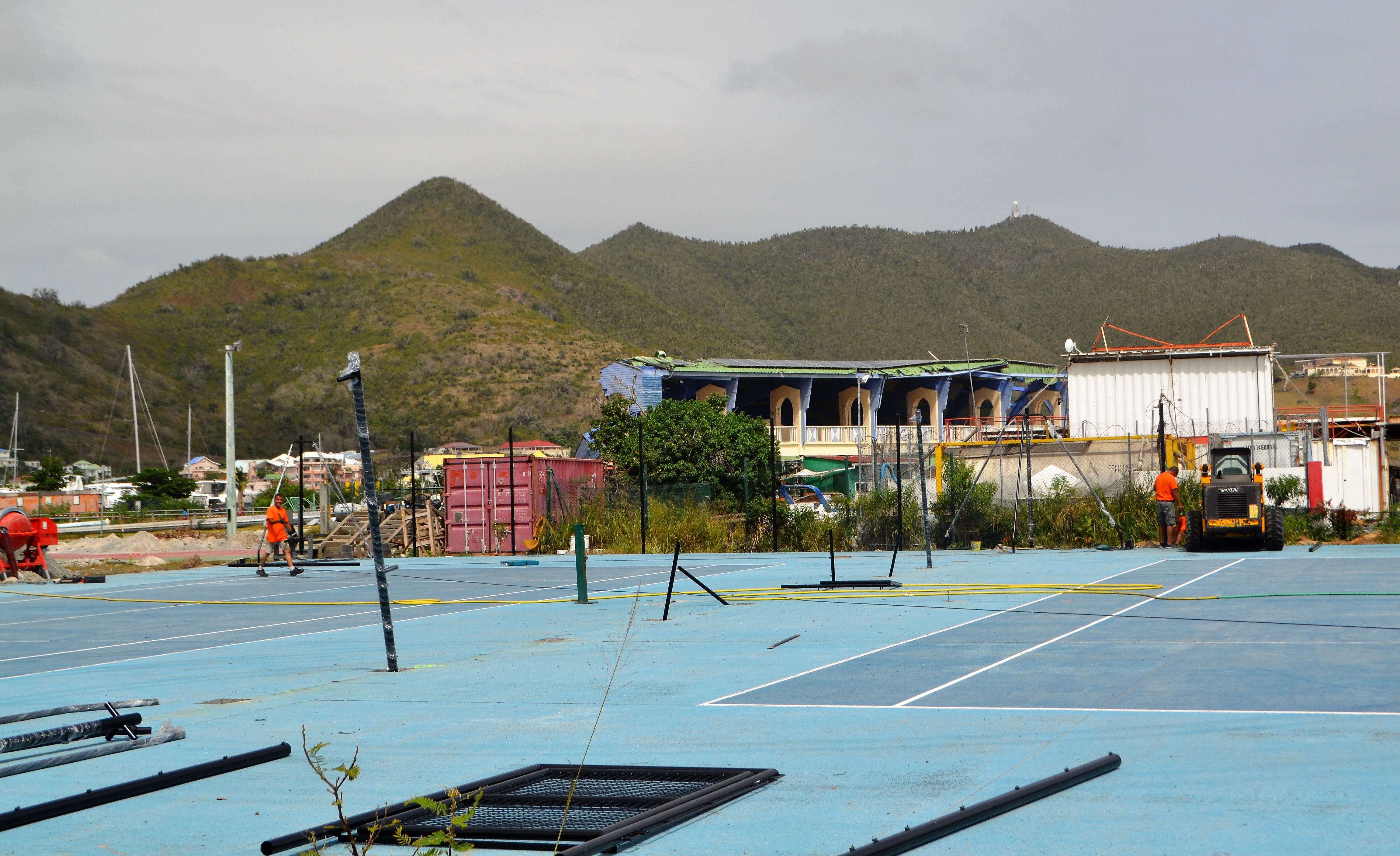 Stade Albéric Richards : réhabilitation des courts de tennis