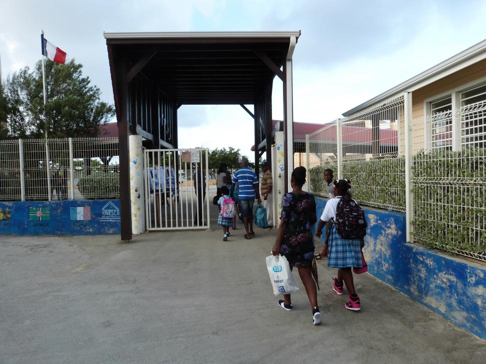 Ouverture des écoles de Sandy-Ground, mardi 07 janvier 2020.