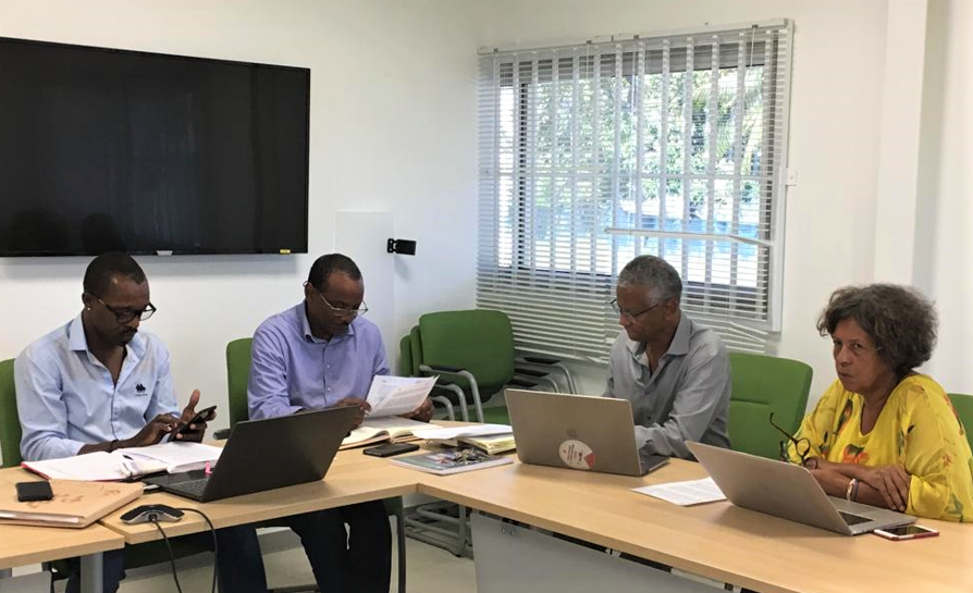Le 4ème vice-président M. Steven Patrick rencontre les membres du CAUE Guadeloupe sur le sujet du PPRN de Saint-Martin